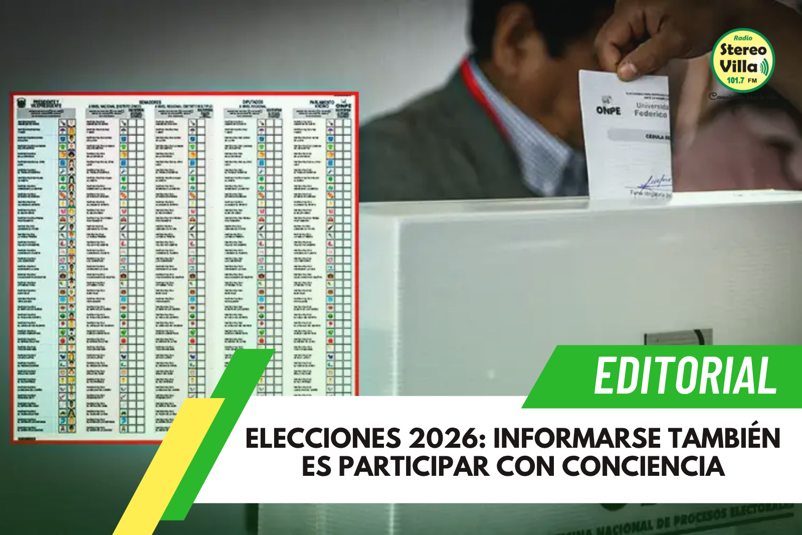ELECCIONES 2026: INFORMARSE TAMBIÉN ES PARTICIPAR CON CONCIENCIA - Lima Sur
