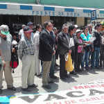 Dirigentes de Nuevo Milenio y José Carlos Mariátegui protestaron contra el alcalde Carlos Palomino