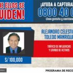 Gobierno ofrece 100 mil soles por la captura de Alejandro Toledo