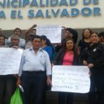 Pobladores realizan plantón para exigir apoyo sobre proyectos de agua y desagüe