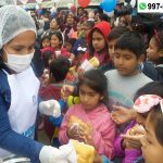 Entregan desayunos saludables para protegerse y combatir la anemia infantil en Pachacámac