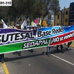 Sutesal: Hoy se dirigen al Ministerio de Vivienda en marcha contra privatización del agua