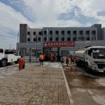 Municipalidad de VES desinfecta alrededores de Hospital de Emergencias